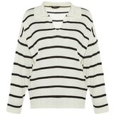 Trendyol Black Super Oversize Striped Knitwear Sweater | Shoptok.si