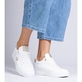 Gemre White women's sneakers with gold glitter Emilia | shoptok.hr