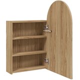  Kupaonski ormarić s ogledalom LED lučni boja hrasta 42x13x70 cm | shoptok.hr