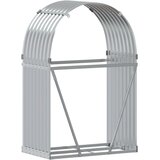  Držač za cjepanice srebrni 80x45x120 cm od pocinčanog čelika | shoptok.hr