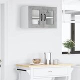  Zidni stakleni ormarić PORTO Betonski sivi 60 x 31 x 40 cm | Eponuda.ba