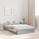 vidaXL Krevetna konstrukcija za pohranu sivo Sonoma Sivi hrast sonoma | shoptok.hr