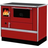 Alfa Plam štedilnik na trda goriva 90H dominant eco rdeči levi | Shoptok.si