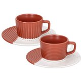 Andrea Fontebasso Skodelica za črno kavo s podstavkom Rice 90ml / 2 kos / rjava / porcelan, (5000199442) Cene