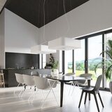 Nice Lamps Bela viseča svetilka s tekstilnim senčnikom Piano – | Shoptok.si