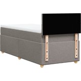  Krevet s oprugama i madracem smeđesivi 90x190 cm od tkanine | shoptok.hr