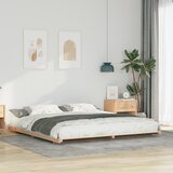 vidaXL Posteljni okvir Rjava 180 x 210 cm Trdna borovina | Shoptok.si