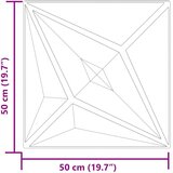  Zidne panele Zvijezda 48 pcs Zvijezda siva 50 x 50 cm XPS pjena - Zvijezda siva 48 | shoptok.hr