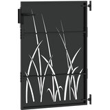  Vrtna vrata Crna 85 x 150 cm Čelik s praškastim premazom | Eponuda.com