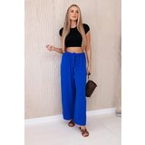 Kesi Wide-waisted trousers cornflower blue | Shoptok.si