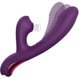SuperLove Come-Hither Rabbit Sucking G-Spot Dual Vibrator Purple | shoptok.hr