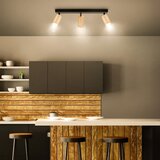  Brilagi - Spot svetiljka SELE 3xGU10/30W/230V crna/dekor hrasta | Eponuda.com