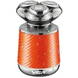 VGR V-391 5W USB 3 v 1 pametni plavajoči brivnik s tremi glavami (oranžen), (22149250)