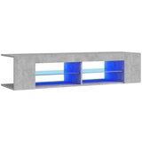 vidaXL TV ormarić s LED svjetlima siva boja betona 135 x 39 x 30 cm | shoptok.hr