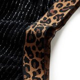  Dječja suknja s uzorkom leoparda na pojasu crna 116 | shoptok.hr