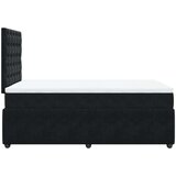 vidaXL Box spring postelja z vzmetnico črna 120x190 cm žamet, (21310045) | Shoptok.si