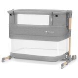 Kinderkraft prenosna posteljica neste™ grow light grey full wood | Shoptok.si
