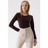 HAKKE Women's Split Body Blouse with Snap fastener