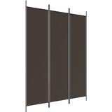 Maison Chic Paravan - Sobne pregrade 3-delni rjav 150x200 cm blago, (22112063) | Shoptok.si