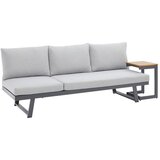 Bessagi Garden Vrtni Ležalnik / Klop Loan, Svetlo Siva, Z Mizico | Shoptok.si