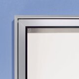 eurokraft pro Steklena omarica, aluminijast okvir, za uporabo v prostorih in na prostem, možnost pritrditve 2 listov DIN A4, VxŠxG 410 x 530 x 50 mm, | Shoptok.si