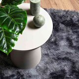 vidaXL Visoka košata preproga NAVARRA temno siva 300x200 cm poliester | Shoptok.si