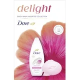Ženski kozmetički set Delight Petal, gel za tuširanje 250ml + sapun 90g + puf