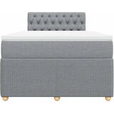  Krevet s oprugama i madracem svjetlosivi 120x190 cm od tkanine | shoptok.hr