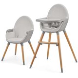 Kinderkraft stolica za hranjenje 2U1 FINI2 grey
