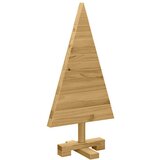 vidaXL Božična drevesa z stojalom Rjava 60 cm Trdna borovina | Shoptok.si