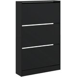 Ormarić za cipele crni 80x21x125,5 cm od konstruiranog drva | shoptok.hr