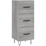 Maison Chic Komoda - Predalnik siva sonoma 34,5x34x90 cm inženirski les, (21717253) Cene