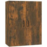 vidaXL Viseča omarica dimljeni hrast 69,5x34x90 cm konstruiran les | Shoptok.si
