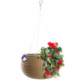 KADAX cvetlični lonec z vstavkom, obešen okrogel, za balkon, teraso, bež, 29,5 cm, (5000352929) | Shoptok.si