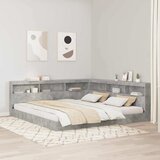  Skladišno uzglavlje Betonski sivi 200 cm Konstruirano drvo | shoptok.hr