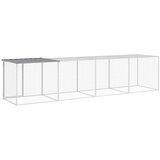  Kavez za kokoši s krovom svjetlosivi 403x98x90 cm čelični | Eponuda.com