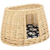 3-dijelni set košare za mačke s jastucima 47x34x60 cm prirodna vrba | shoptok.hr