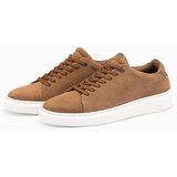 Ombre Classic men's soft suede sneaker shoes - light brown | Shoptok.si