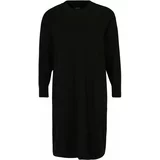Monki Pletena obleka črna