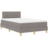  Krevet s opruga kutije Sivo-smeđa 120 x 190 cm tkanina | shoptok.hr