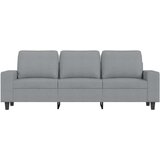 vidaXL Kavč trosed s stolčkom za noge svetlo siv 180 cm blago | Shoptok.si