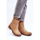 Boto Women's Woven Boots Beige Chilly | ePonuda.com