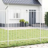  Vrtna Ograda 2 pcs Bijelo 3,4 x 0,8 m Čelik s prahom | shoptok.hr