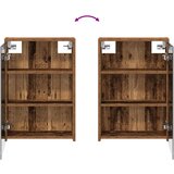  Kupaonski ormar s ogledalom Staro drvo 43 x 16 x 62.5 cm | shoptok.hr