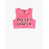 Koton Half Athlete Singlet With Window Detail Printed At The Back