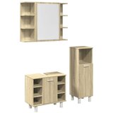 vidaXL 3-dijelni set kupaonskog namještaja boja hrasta sonome drveni | shoptok.hr