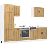 vidaXL 7 kosov kuhinjska omarica Kalmar artisan hrast inženirski les, (21653774) | Shoptok.si
