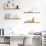  Polica na zidu Zidne 4 pcs Bež 80 x 9 x 3 cm Konstruirano drvo | shoptok.hr