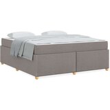  Konstrukcija postelje z vzmetnico Taupe 180 x 200 cm blago | Shoptok.si