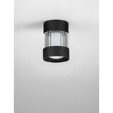 Nova Luce Mat črna aluminijasta LED zatemnitvena stropna svetilka s steklenim senčilom Glovia – | Shoptok.si